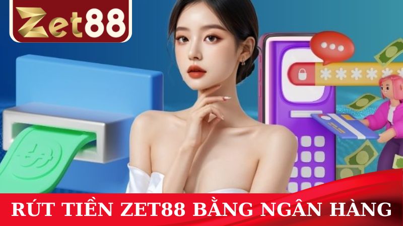 Cách thức rút tiền ZET88 bằng tài khoản ngân hàng
