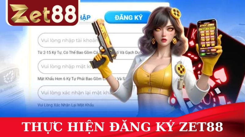 Các thao tác thực hiện đăng ký ZET88 vừa nhanh vừa đơn giản